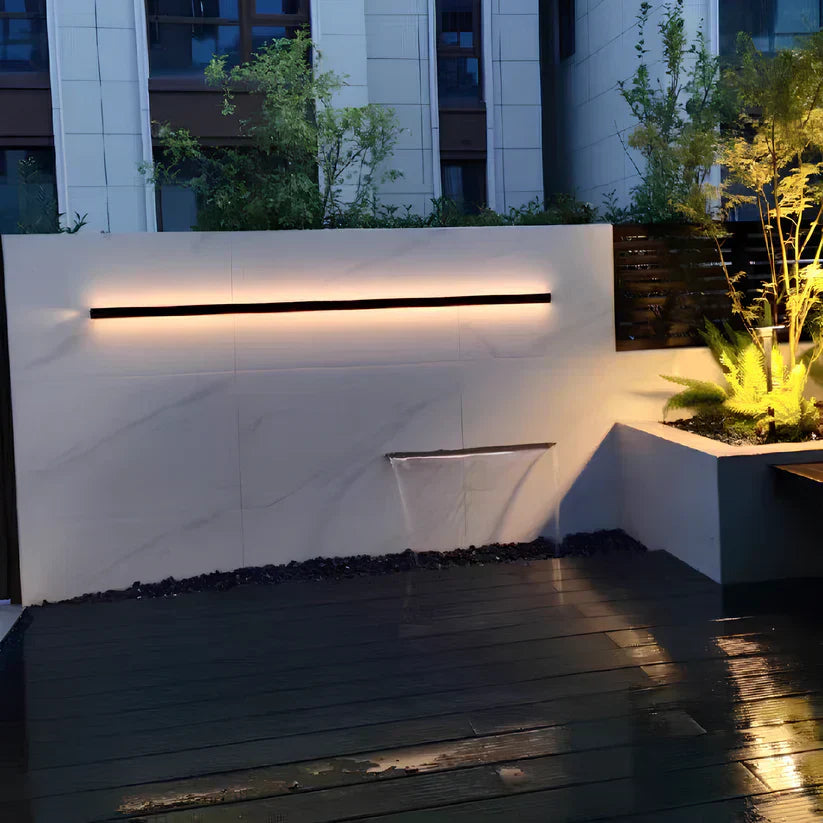 Utomhus Vägglampa Svart Aluminium LED Armatur Carvallo