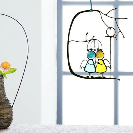 LumiPane – Minimalistisk solfångare i målat glas | UV-resistent fönster- och väggdekoration MILA Sverige