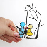 LumiPane – Minimalistisk solfångare i målat glas | UV-resistent fönster- och väggdekoration MILA Sverige