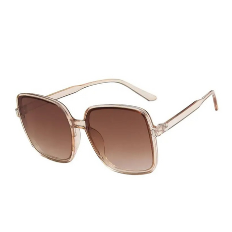 Överdimensionerade Fyrkantiga Solglasögon-Sunglasses-Bellasverige-Grå-Hemnix