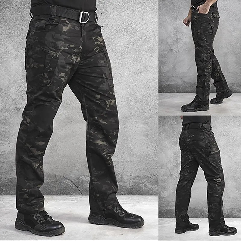 Herr Taktiska Lastbyxor Funktionell Polyester