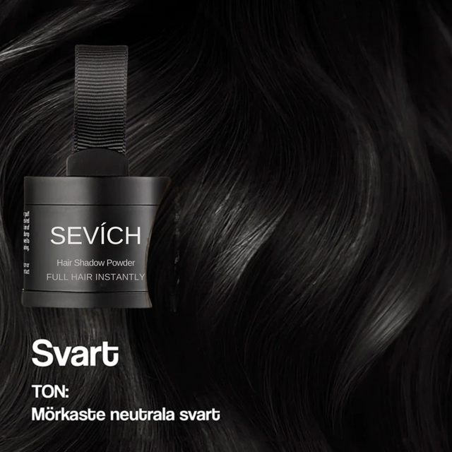 Sevich HairFusion – Professionell hårfiber för volym och gråhårstäckning-VaruZ-Svart-Hemnix