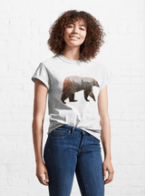 Kvinnor bomullsbjörn Tee-Clothes for women-Hemnix-Hemnix