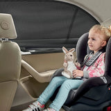 Carvallo 2-pack bilmyggnät & solskydd | UV- & insektskydd för sidofönster | Fällbart & andningsbart Carvallo