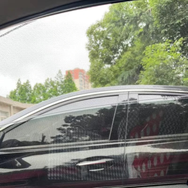 Carvallo 2-pack bilmyggnät & solskydd | UV- & insektskydd för sidofönster | Fällbart & andningsbart Carvallo