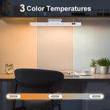 RoyaleGlow Bärbar LED Skrivbordslampa - Magnetisk, Fjärrstyrd Dimbart med 3 Färglägen Carvallo