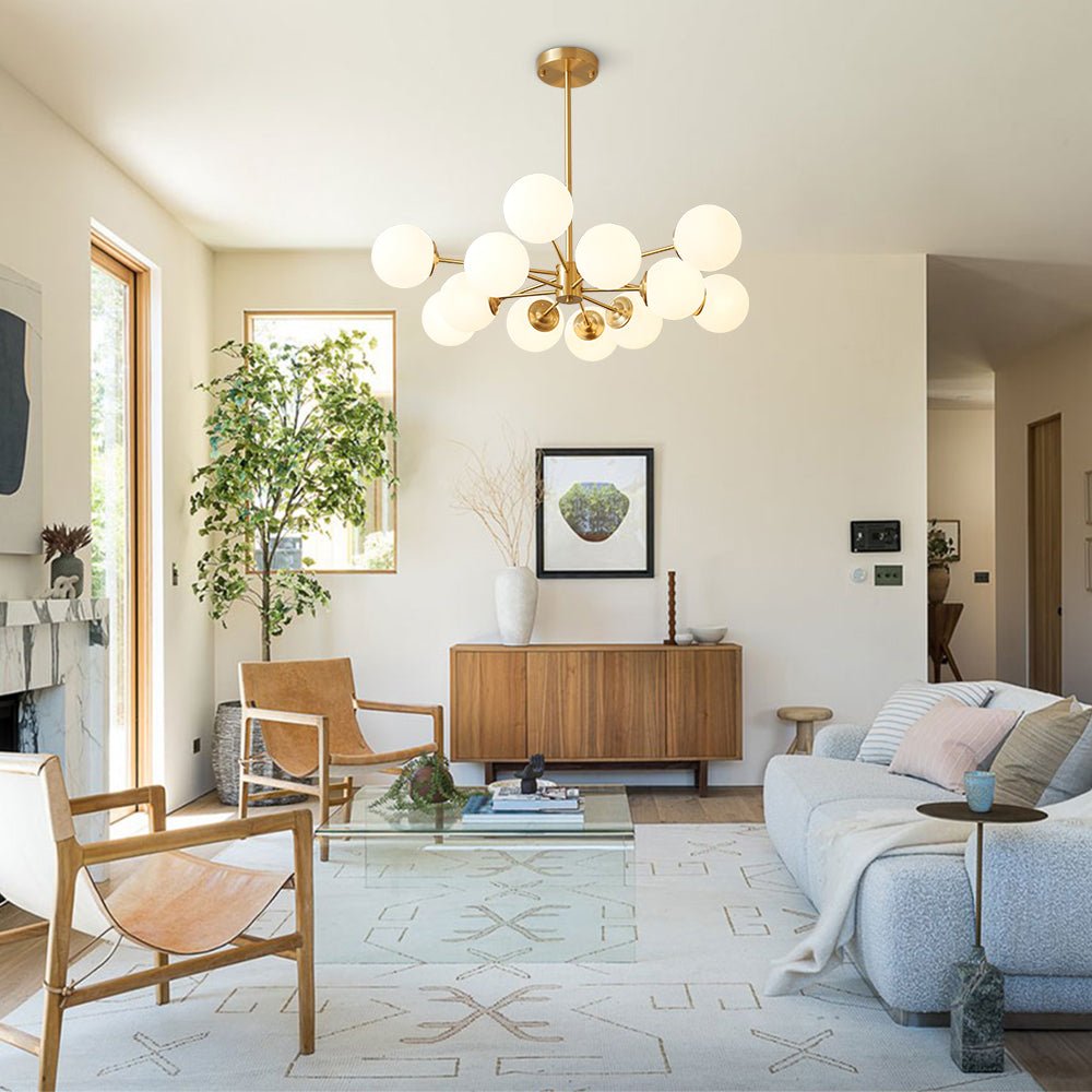 Mid-Century Globe Kandelaber – 6/8/12 Ljus Carvallo