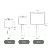 NordicGlow - Träbordslampa med Fälld Fot och Tyglampa Carvallo