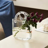 Transparent Pastell Handväska Form Vas - Glas Modern Dekor Carvallo