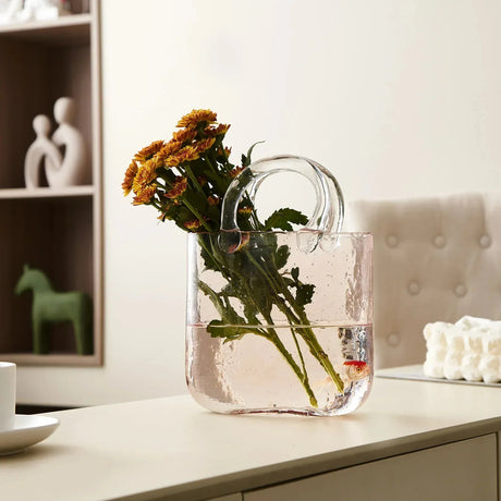 Transparent Pastell Handväska Form Vas - Glas Modern Dekor Carvallo