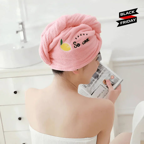 Mikrofiber-hårhandduk med justerbar stängning Carvallo