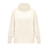 Vintage Turtleneck Sweater för kvinnor