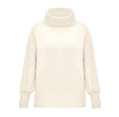 Vintage Turtleneck Sweater för kvinnor Hemnix