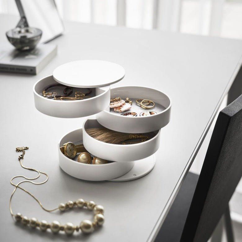 Carvallo – Vridbar Smyckesorganisatör med Mångsidig Förvaringsdesign Carvallo