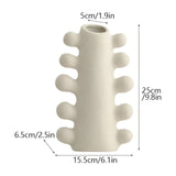 NordicBloom Vase - Minimalistisk Oglaserad Keramik Vaso i Nordisk Design Carvallo