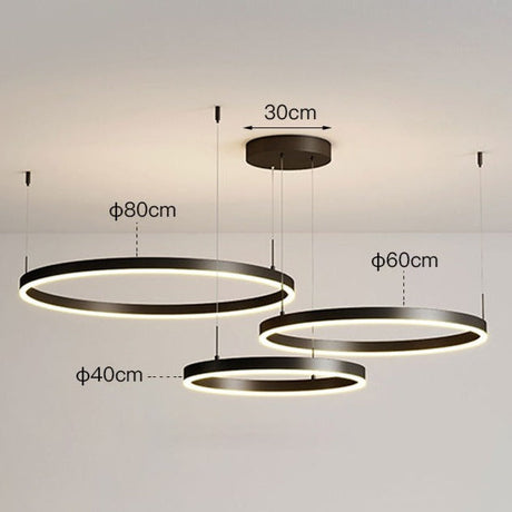 Oslo Modern Ring-Taklampa – Justerbar 3-ringdesign för elegant atmosfär Carvallo