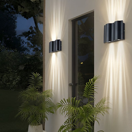 LED Vägglampa Utomhus Modern Svart Väggarmatur Carvallo