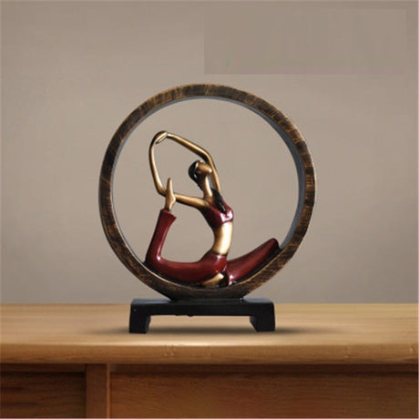 Moderna Abstrakta Harpikskulpturer för Kontorsdekoration 11 Tum Carvallo