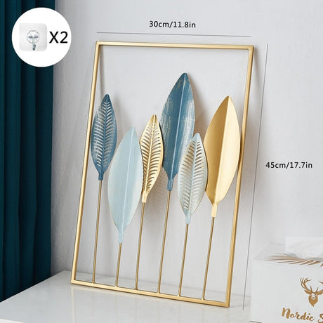 Metal Leaf Väggdekor för Unik Heminredning och Presentidéer Carvallo