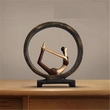 Moderna Abstrakta Harpikskulpturer för Kontorsdekoration 11 Tum Carvallo