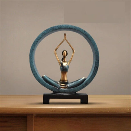 Moderna Abstrakta Harpikskulpturer för Kontorsdekoration 11 Tum Carvallo