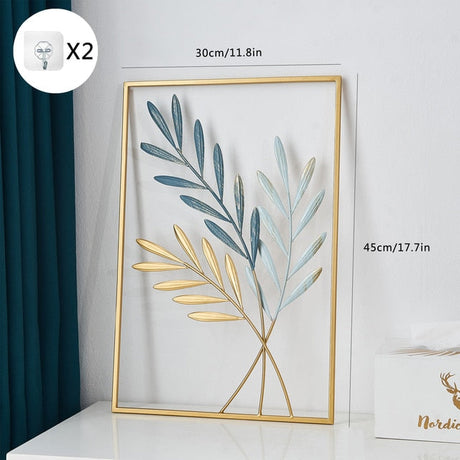 Metal Leaf Väggdekor för Unik Heminredning och Presentidéer Carvallo