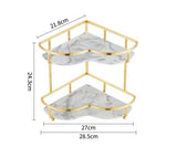 SlimFit hörnhylla – Elegant nivåindelad organisatör för badrum MILA Sverige