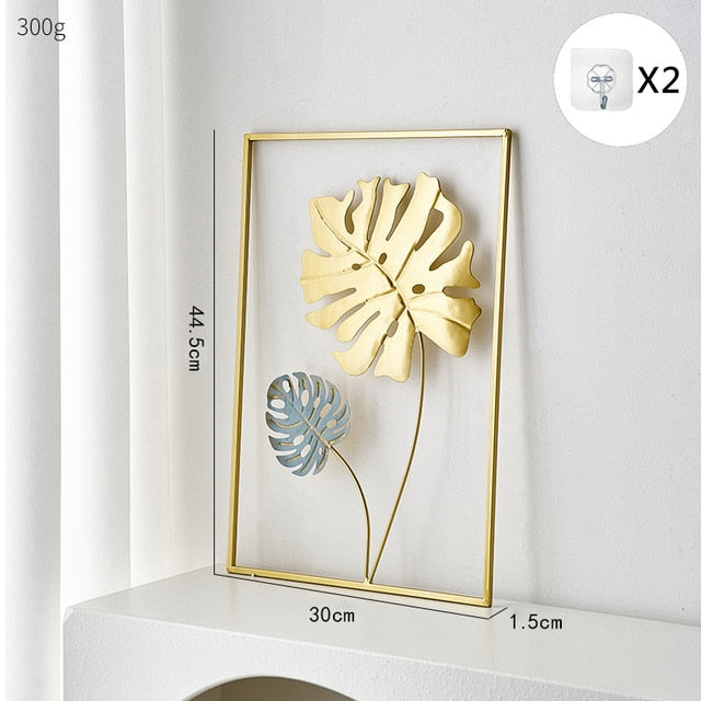 Metal Leaf Väggdekor för Unik Heminredning och Presentidéer Carvallo