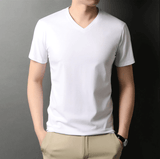Men's Slim Fit V-Neck T-shirt-Clothes for Men-Hemnix-Hemnix