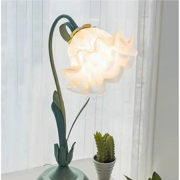Klassisk Vintage Justerbar Blomsterbordslampa – Stilfull och Funktionell Ljus Carvallo