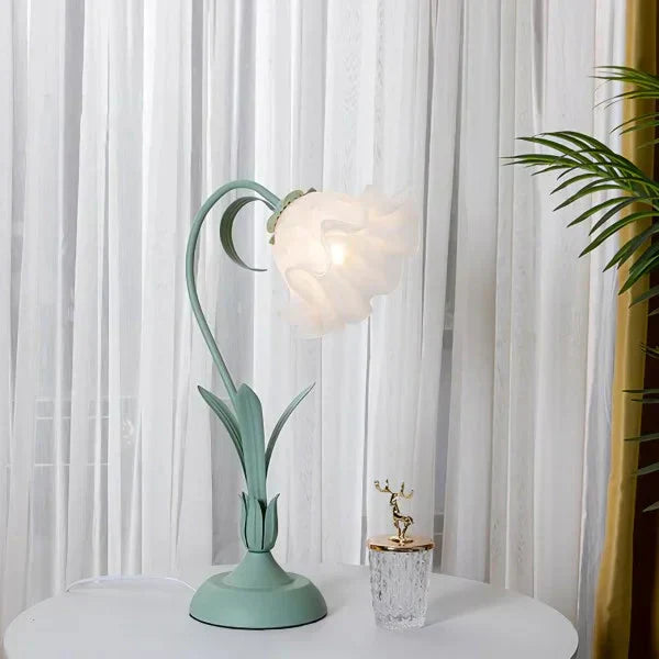 Klassisk Vintage Justerbar Blomsterbordslampa – Stilfull och Funktionell Ljus Carvallo