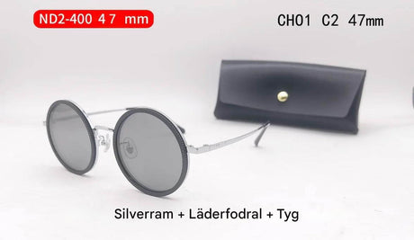 Solvyn – Justerbara Runda Solglasögon för Män & Kvinnor | Polariserade med ND-Liknande Filter och Retrostil-Sunglasses-BB-CH01 C2 47mm kamera-Hemnix
