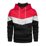 Patchwork Fleece Hoodie för män Hemnix