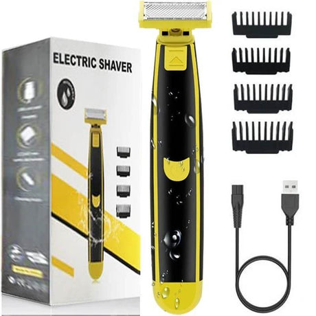 TrimFlex Rakapparat - Vattentålig, Dubbelbladig & Uppladdningsbar för Resor och Vardag-Hair Clippers & Trimmers-BB-Hemnix