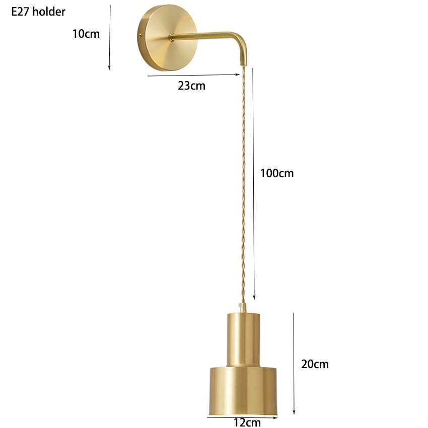 Golden Design Hängande Sänglampan - USB-Uppladdningsbar Drake Carvallo