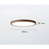 GrainGlow Light - Modern Ultra-Tunna Trä Taklampa Carvallo