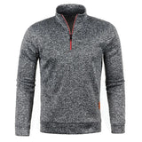 Pullover med halv dragkedja för män