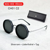 Solvyn – Justerbara Runda Solglasögon för Män & Kvinnor | Polariserade med ND-Liknande Filter och Retrostil-Sunglasses-BB-CH01 C2 49mm kamera-Hemnix