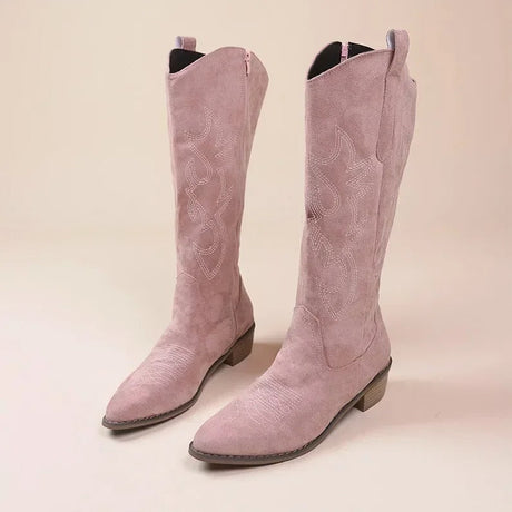 Broderade western cowboy-stövlar för kvinnor-Hemnix-Rosa-36-Hemnix