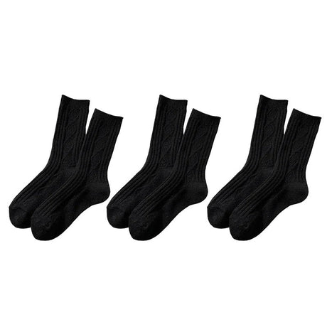 3 par/set Kashmir-ullstrumpor för kvinnor Hemnix