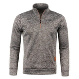 Pullover med halv dragkedja för män