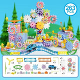 Elektrisk Byggmodell – 3D Pussel med Växlar för Barn-Building Toys-BB-263 stycken-Hemnix