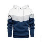 Patchwork Fleece Hoodie för män Hemnix