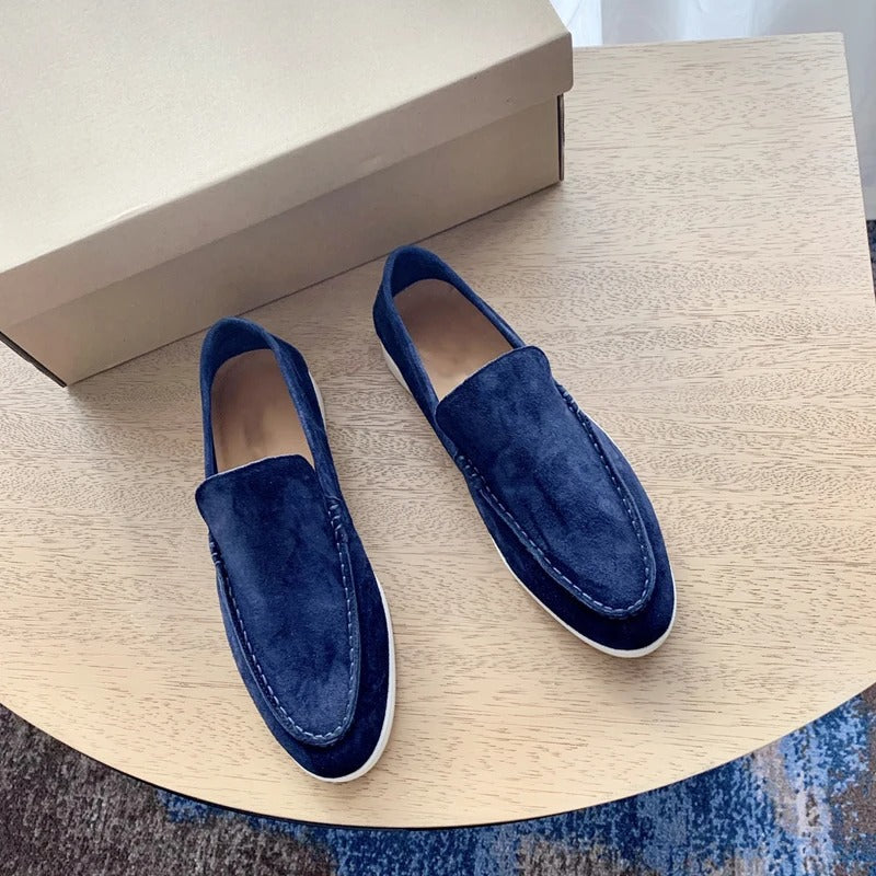 Loafers i mockaläder för män-Hemnix-Blå-43-Hemnix