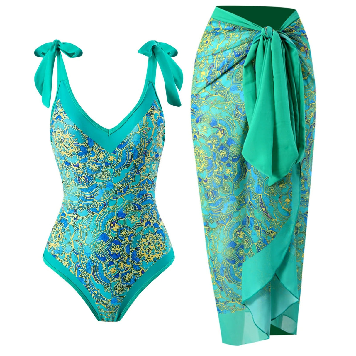 Brazilian Bikini Set för kvinnor-Hemnix-Grön-S-Hemnix