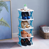 FlexiRack Skororganisatör - Multifunktionell Flerlagrig Fällbar Skohylla Carvallo