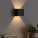 Vägglampa Svart Aluminium Justerbar Kub LED Carvallo