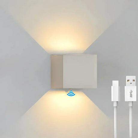 Vägglampa Svart Aluminium Justerbar Kub LED Carvallo