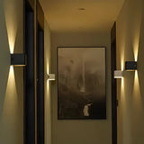 Vägglampa Svart Aluminium Justerbar Kub LED Carvallo