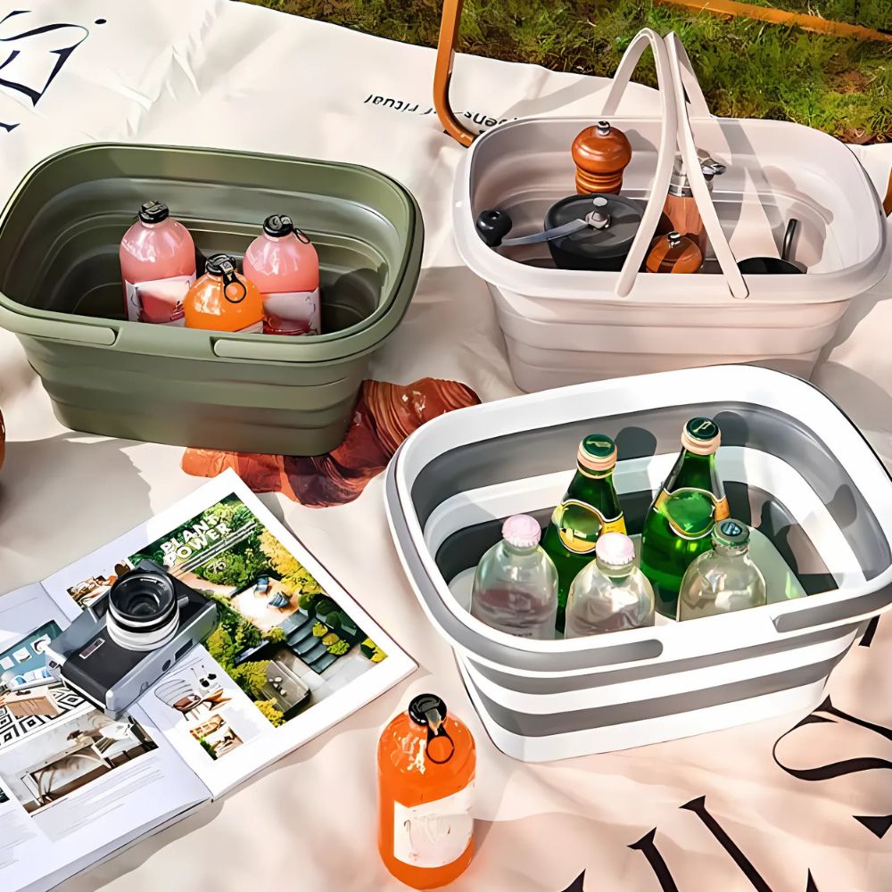 Förvaringskorg Sammanfallande Plast Vikbar Organisatör Carvallo